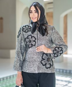 کت و شلوار مجلسی ژاکارد گل کریستال