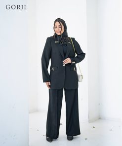 کت و شلوار مجلسی کرپ لمه مدل LV